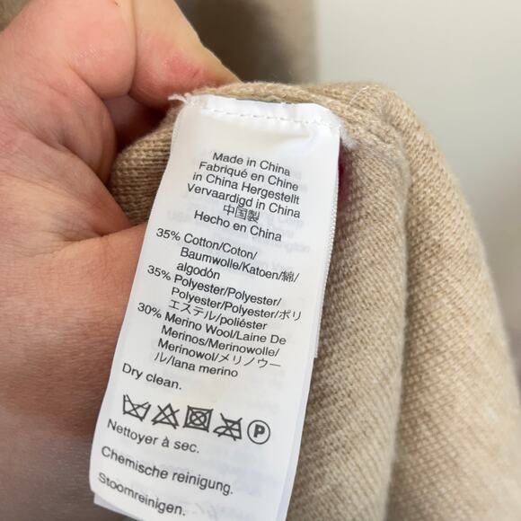 J. CREW Sophie Open Front Sweater Blazer Tan Camel {Y37} - Picture 9 of 10